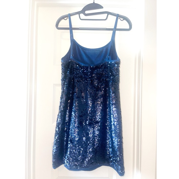 Navy Sequin Dress